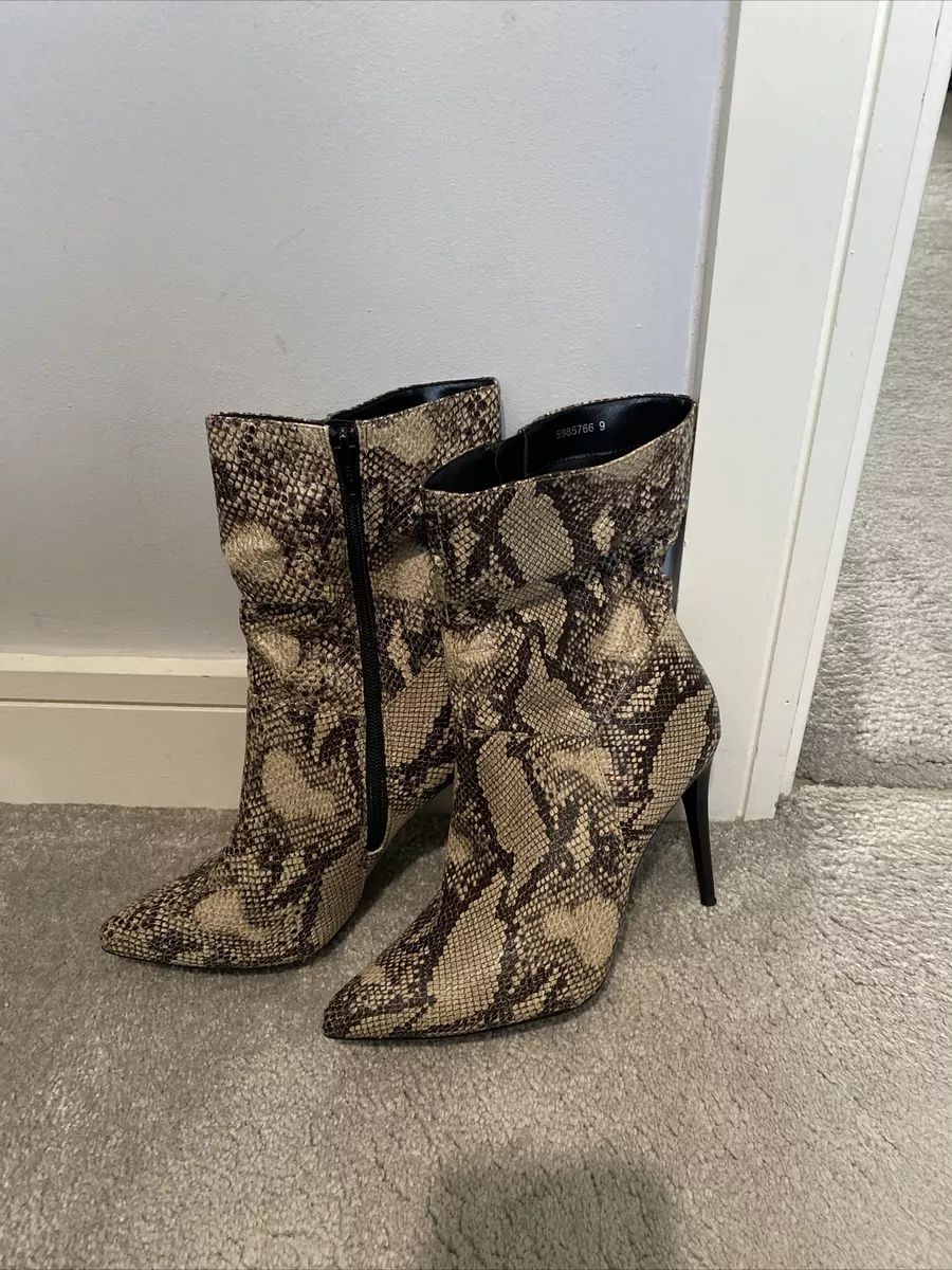 Snake print sales boots new look