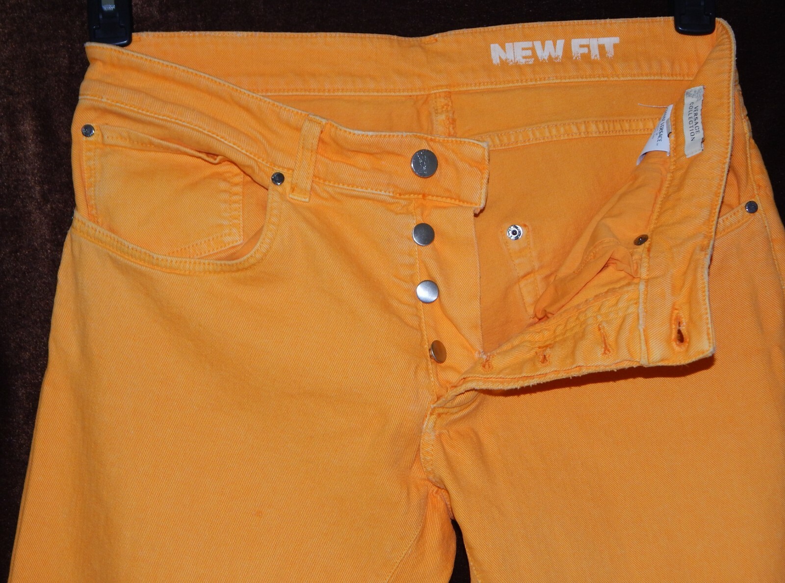 Versace Collection Women Pantalone Casual New Fit Jeans Size 33 Mango NWT $425 image 6