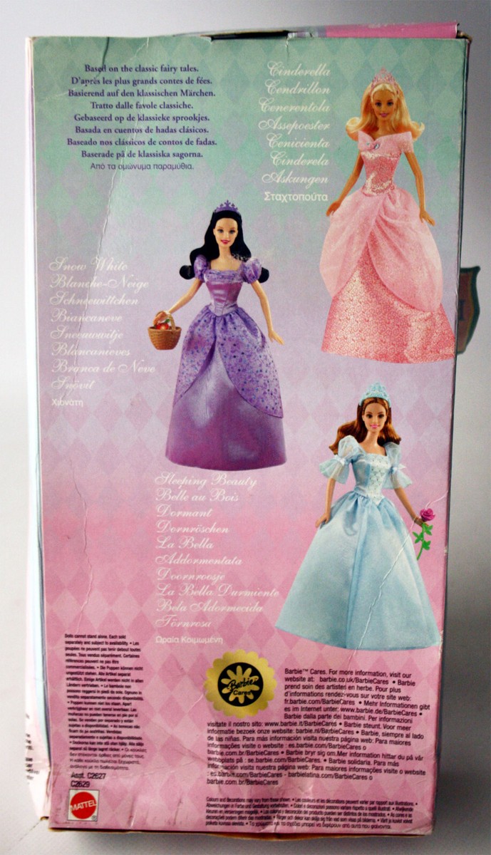 2003 BARBIE PRINCESS COLLECTION SNOW WHITE DOLL MATTEL C2627 C2629