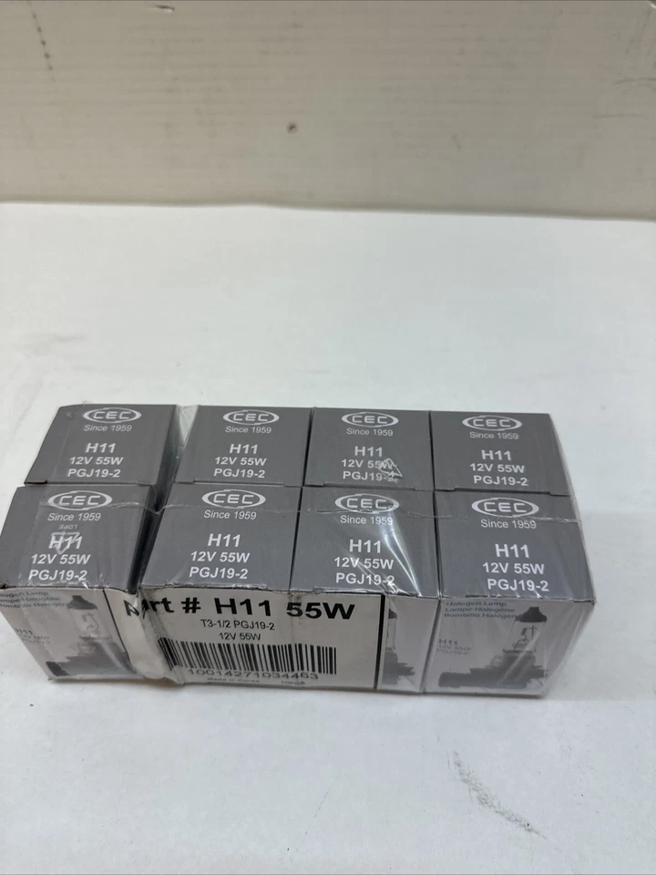 H11 55W Lámpara Halógena Auto Bombilla Faro Antiniebla 8PK Foto 3 de 3