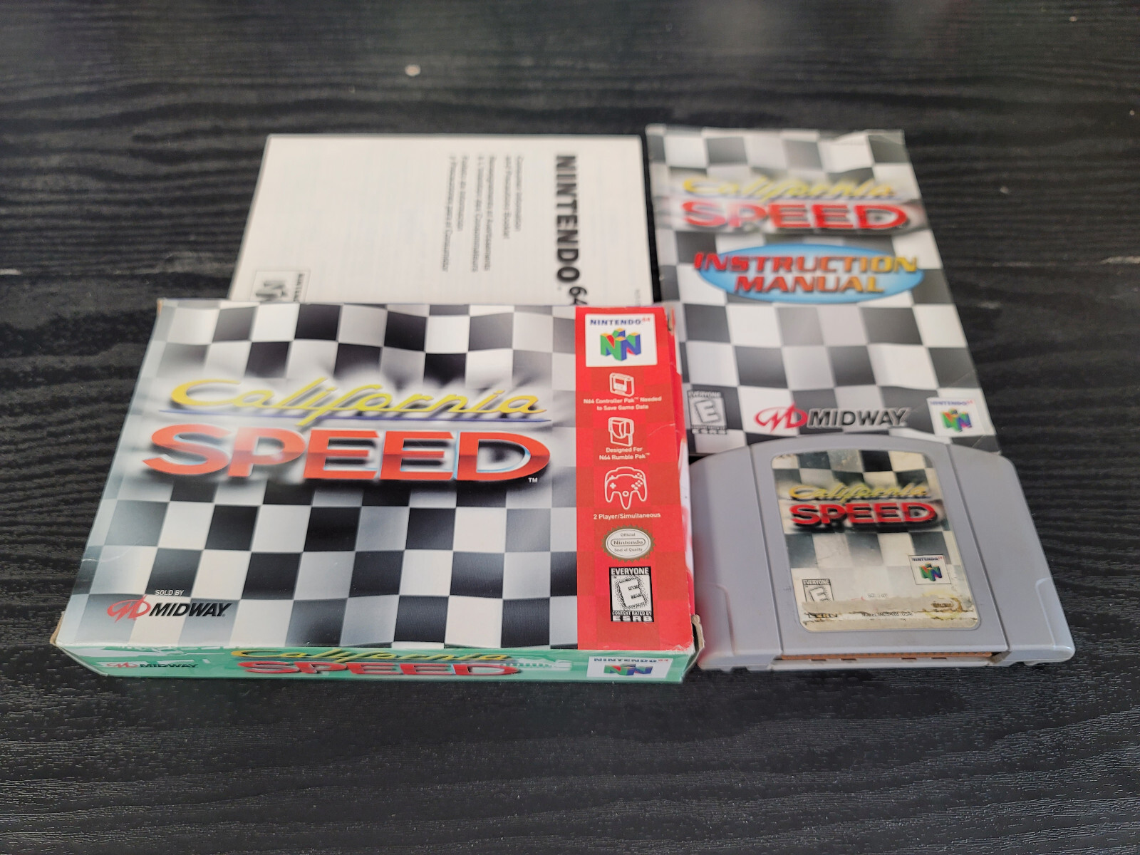 California Speed Nintendo 64 N64 Complete In Box CIB Great Shape