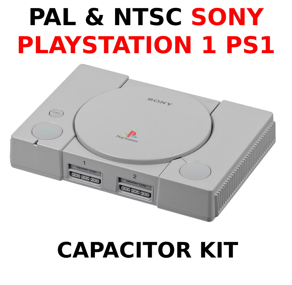 Sony Playstation 1 / PS1 PSX / Capacitors / + PSU Caps / Cap Kit