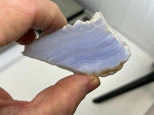 Blue Lace Agate Rough Slab for cabbing lapidary Riki Chakra healing South Africa