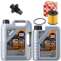 MotoröL Filter Set 4200 5W-30 Liqui Moly 6 Liter + Schraube FüR Citroen Peugeot