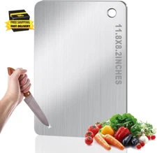 Titanium Cutting Board for Kitchen, Stainless Non Stick Chopping Board, Upgrade