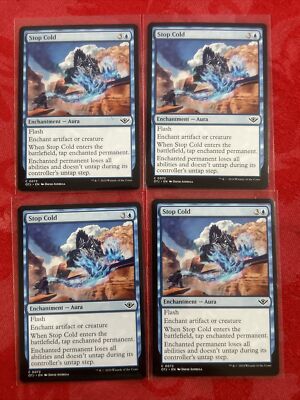 4x MTG - Stop Cold - Outlaws of Thunder Junction NM Magic x4