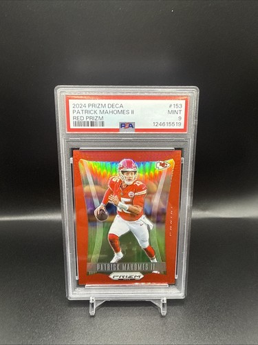 2024 Panini Prizm Deca Patrick Mahomes II #153 Red Prizm /199
