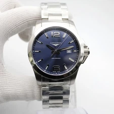 Longines Conquest Steel 43MM Blue Dial Quartz Watch L3.760.4.96.6