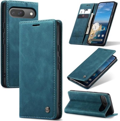 Google Pixel 10 Pro/Pixel 10/Pixel 9/Pixel 9 Pro Case, Flip Wallet Leather Cover
