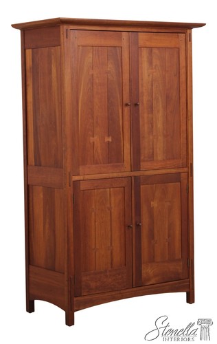 73064: STICKLEY Cherry 4 Door Cherry TV Armoire