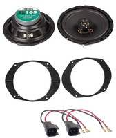 ACV 16,5Cm 100Watt 2-Wege Lautsprecher FüR Ford Focus Ka FronttüR Heck Auto Boxe