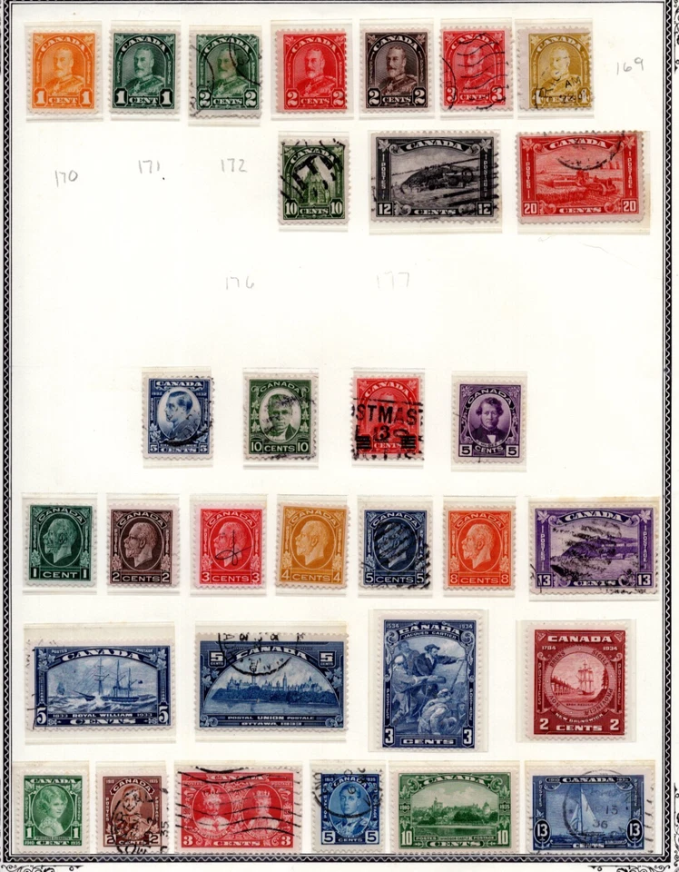 CANADA 1870-1930s COLLECTION OF 120, MOSTLY USED, INCLUDES A FEW MINT - Image 3 of 4