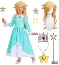 Princess Rosalina Costume Kids Girls Galaxy Dress with Accessories Purchase Hist