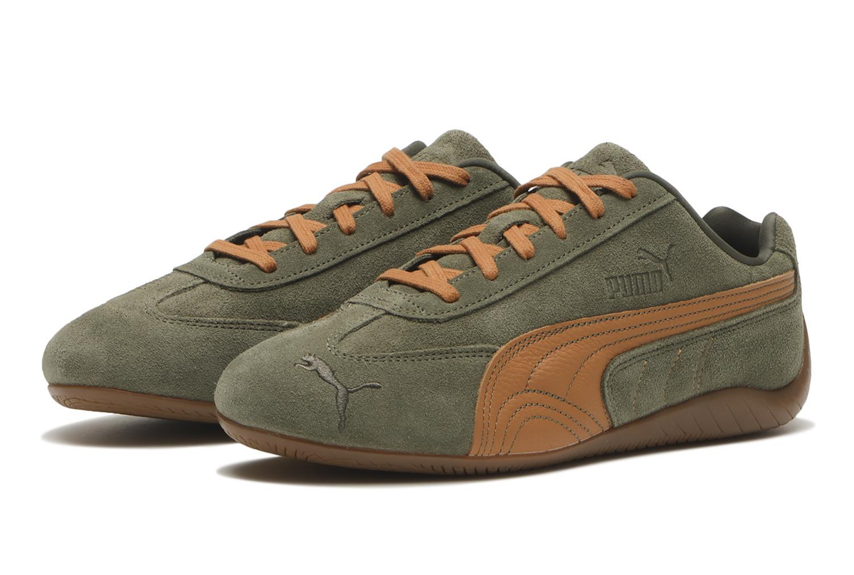 Puma Speedcat Billys 407972-01 Loden Green Melted Caramel Men's