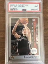 2002-03 Upper Deck Authentics Manu Ginobili Rookie RC Rainbow #12/25 Spurs HOF