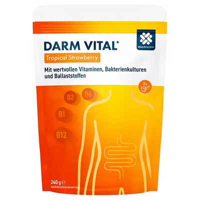 MULTINORM Darm Vital, Tropical Strawberry Geschmack, 240 g, neu&ovp