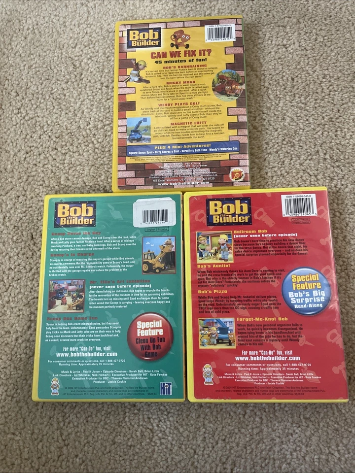 Bob the Builder DVD Collection 3-Disc Set. Foto 2 de 2