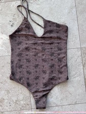 Acacia Selah floral asymmetrical one piece swimsuit  - M