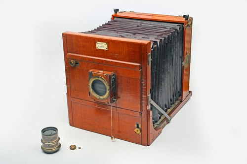 Perken Son & Rayment 10x12 inch FULL Plate ULF Camera+Voigtlander Collinear No.7