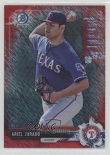 2017 Bowman Chrome Prospects Red Shimmer Refractor 3/5 Ariel Jurado #BCP59 w7p