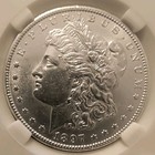 1897 S Morgan Silver Dollar PGA MS63  — photo 2