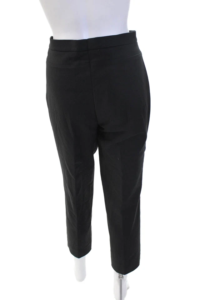 Pantalones de vestir recortados al tobillo Akris Punto para mujer negros de diseñador talla 10 Foto 4 de 4