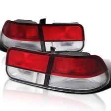 Redclear Fits 1996-2000 Honda Civic 2dr Coupe Tail Lights Brake Lamp Leftright