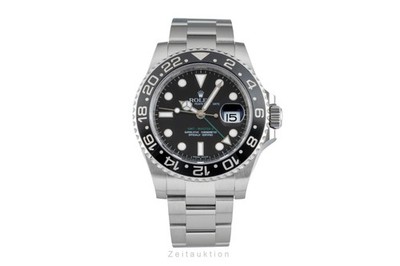 Rolex GMT-Master II Oyster Edelstahl Automatik Herrenuhr Ref. 116710LN B&P 2011