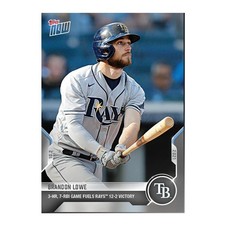 Brandon Lowe - 2021 MLB Topps Now Card 887 - Print Run: 347 Tampa Bay Rays