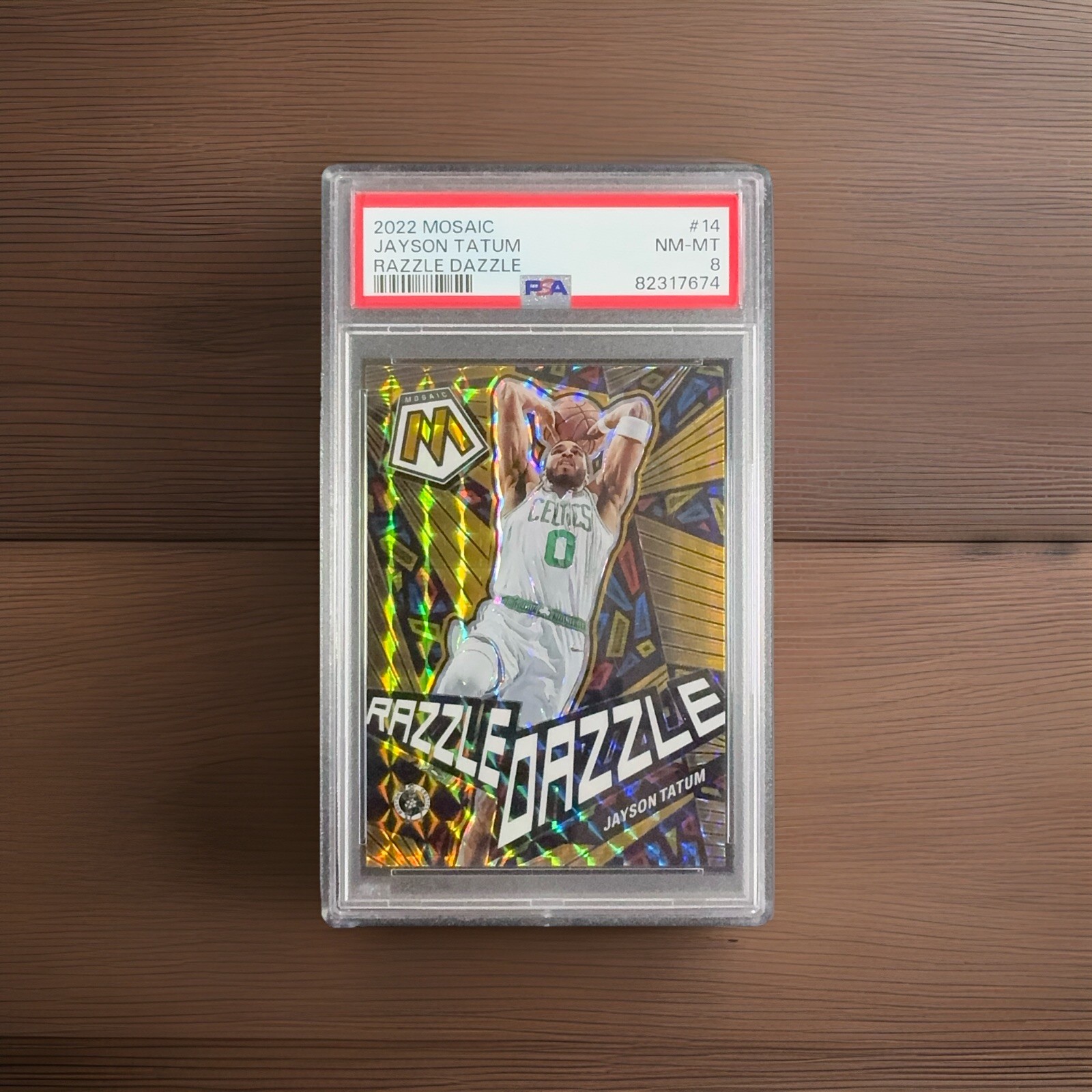Panini Mosaic 2022-23 Jayson Tatum #14 Razzle Dazzle SSP