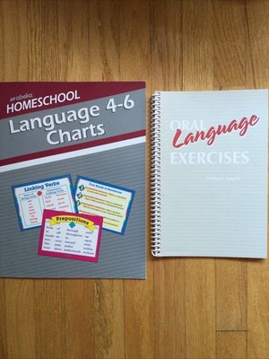 Abeka Language Teacher Charts And Oral Exercise Set Grade 4-6