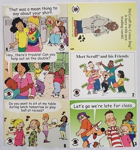 90's McGruff Crime Dog Comic Art Trading Cards Intact Sheets 1-18 NCPC Direct