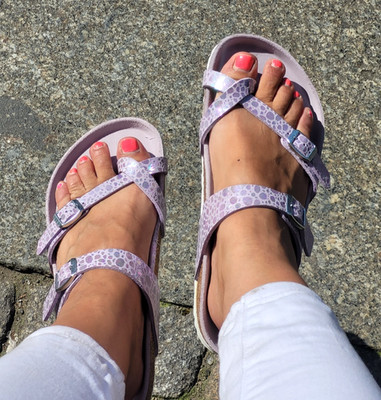BIRKENSTOCK Mayari 1012929 Metallic Stones Lilac Lila normale Weite Damen