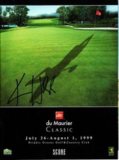 Karrie Webb signed 1999 LPGA Du Maurier Classic tournament program 1ST MAJOR WIN