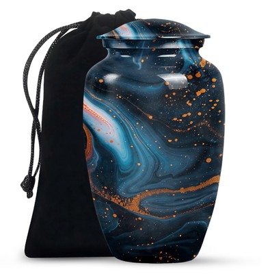 Nebula Nights 10Inch - Urns For Adult Male - Funeral Cremation Urns For Ashes