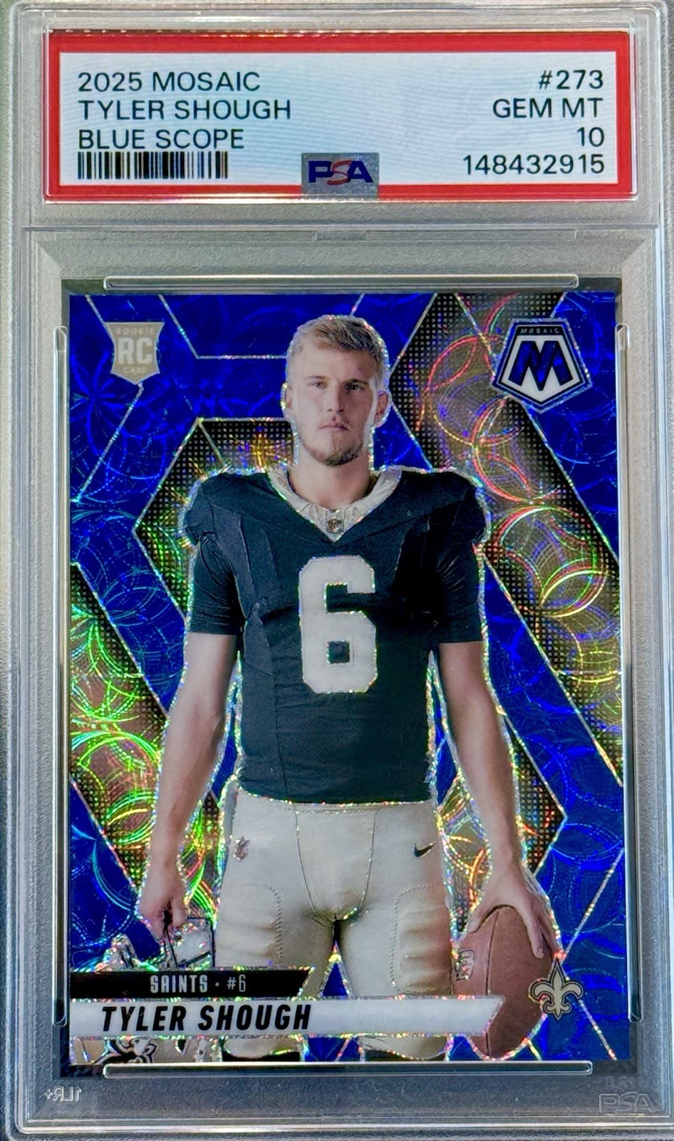 Tyler Shough Panini Mosaic #273 Blue Scope