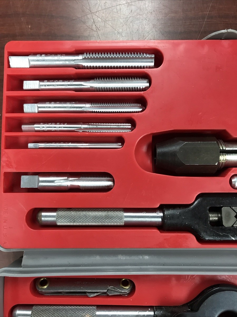 Vintage Sears Craftsman Kromedge 41pc Tap & Adjustable Die Set 9