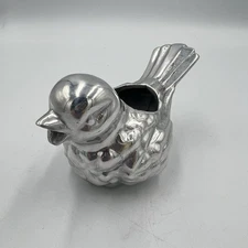 Metal Bird Salt Cellar Votive Holder Aluminum Figurine Tabletop DS Marked