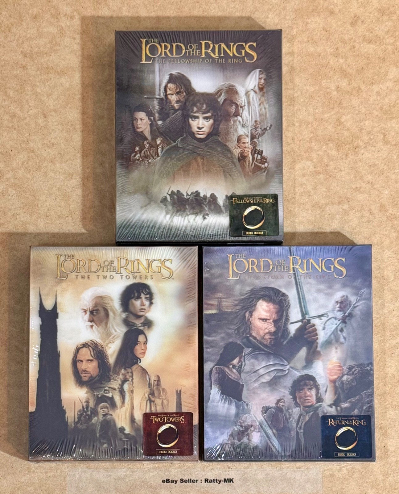 THE LORD OF THE RINGS TRILOGY - HDZETA LENTICULAR BLU RAY STEELBOOKS - NEW