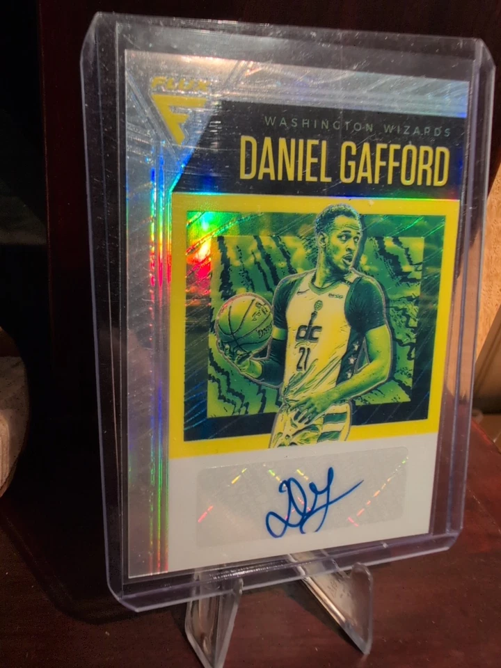 2020-21 Panini Flux Silver Prizm Auto #FLS-DGF Daniel Gafford Wizards - Image 3 of 4