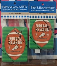 Bath & Body Works FOOTBALL SEASON Car Hanging Air Freshener Diffuser Set of 2