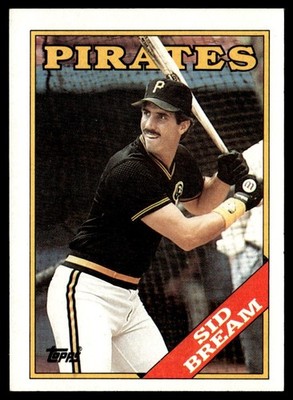 1988 Topps Sid Bream Pittsburgh Pirates #478