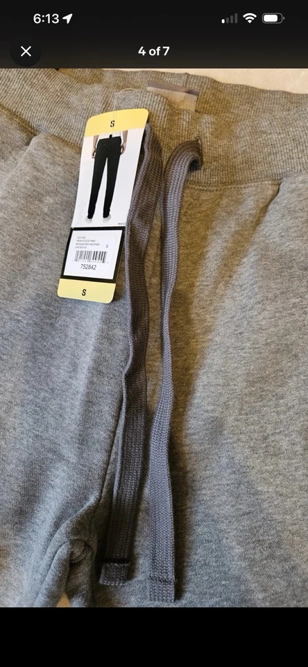 Мужские флисовые тренировочные штаны PUMA *маленькие* с логотипом средние светло-серые - Изображение 3 из 4