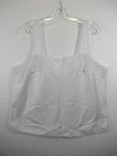 Vintage Maidenform Satin  Lace Camisole Women 40 White Polyester
