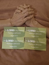 4 Bible Verse Mini Scripture Inspirational Christian Gifts Encouragement Cards.