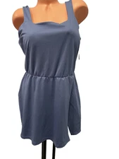 All In Motion Women’s Blue Athletic Tennis Dress Skort Sleeveless Activewear XL