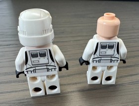 2 Genuine LEGO Star Wars Imperial Hovertank Pilot (From 75152). 1 Missing Helmet