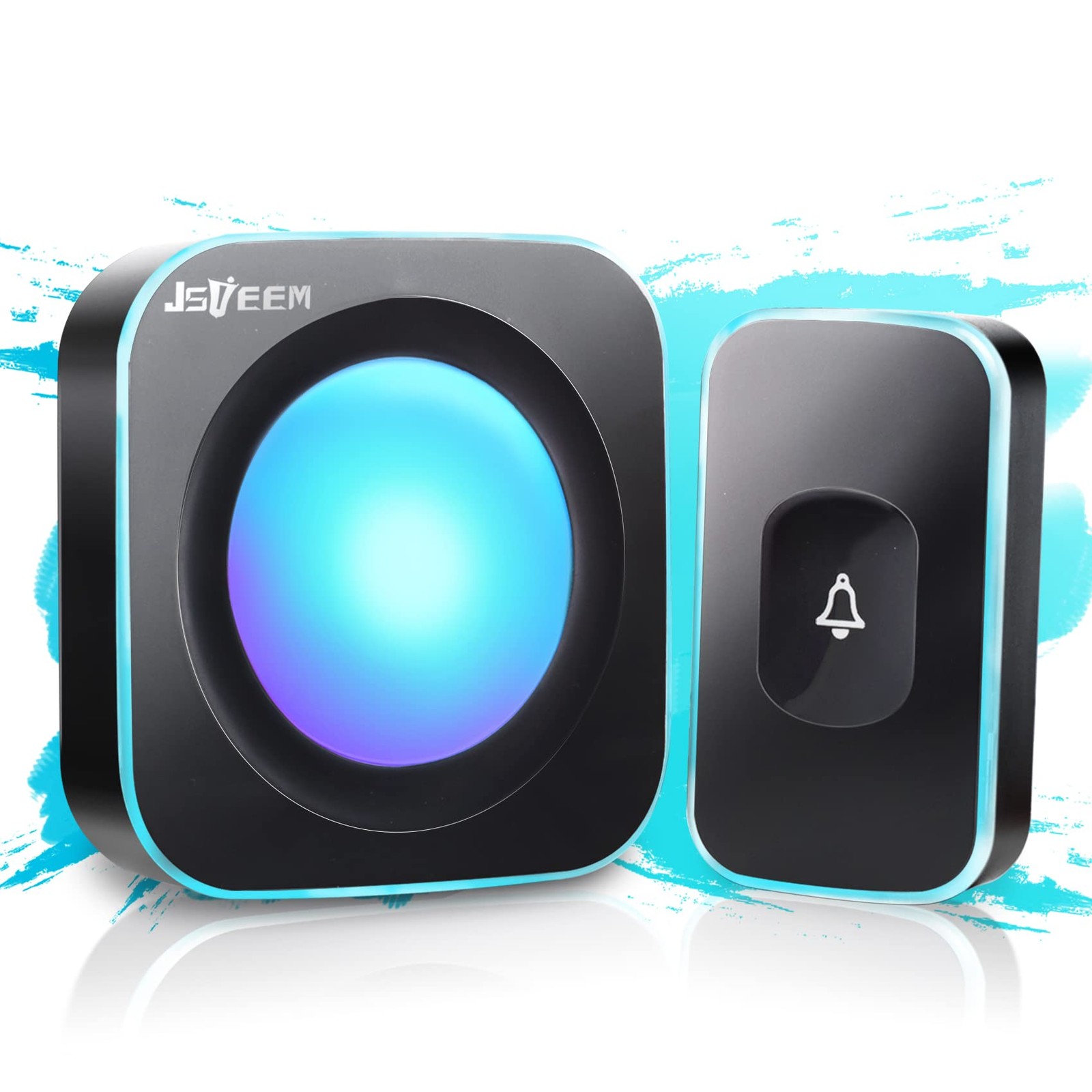 Wireless Doorbell with 1200ft Range 36 Melodies 4 Volume Levels Waterproof