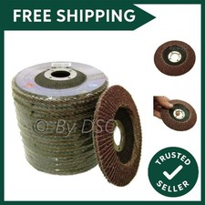 Trade Quality 115mm - 4 1/2"" inch 80 Grit Sanding Flap Disc 10 pack AB011 2.00 per disc