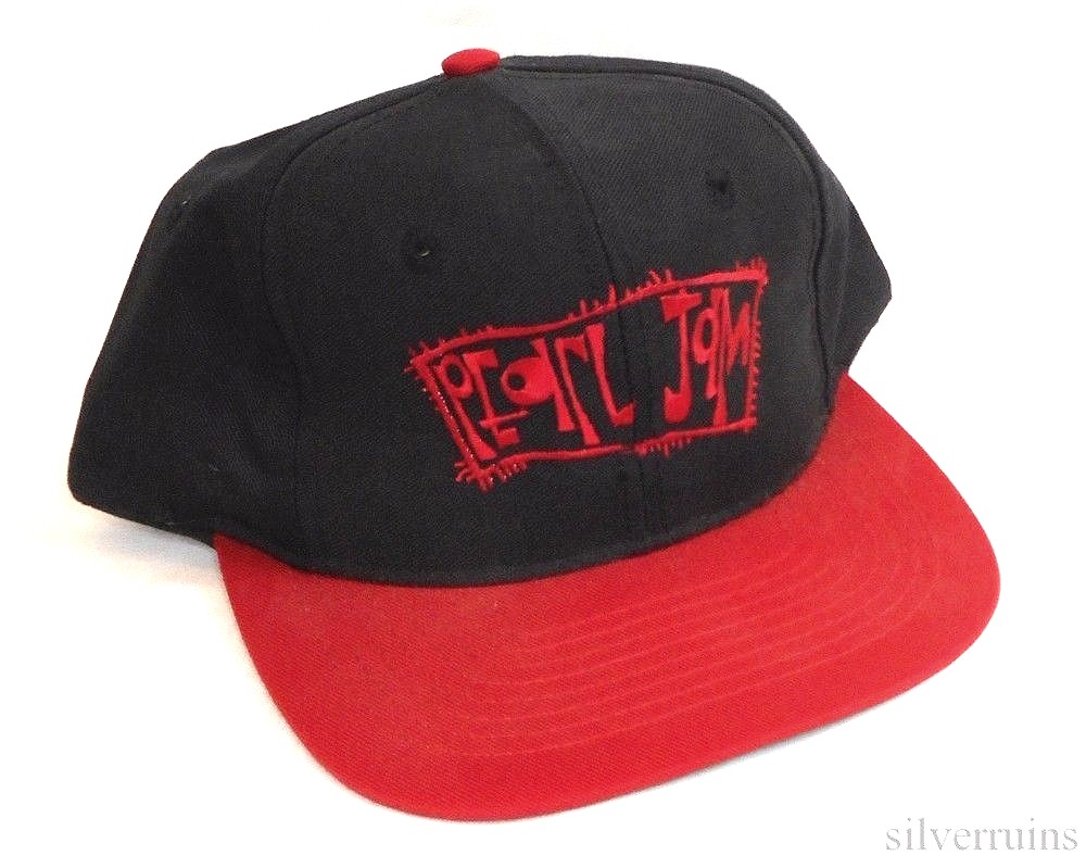 Pearl Jam Vintage Snapback Baseball Hat 1990's Seattle Grunge Rock